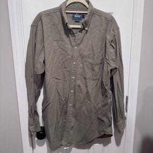 Woolrich Men's Khaki Casual Button-Down Shirt